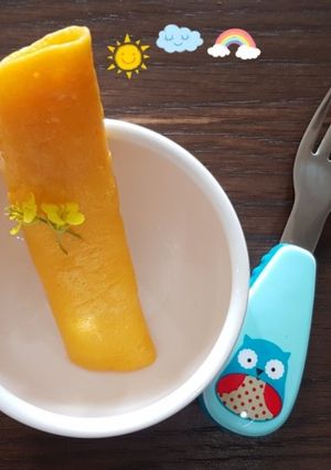 Hình của món Lòng đỏ trứng gà cuộn phô mai.