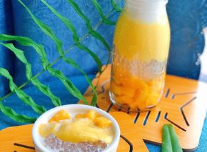 Hình của món Chè Xoài Mix Sữa Dừa.