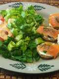 Crostini de salmón