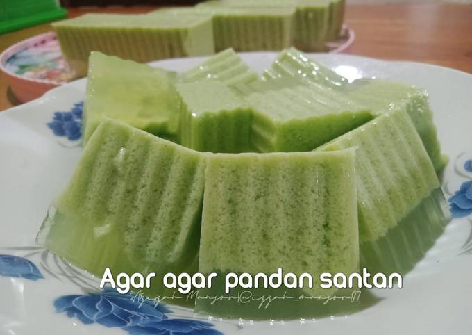 Resipi Agar Agar Pandan Santan Oleh Azizah Mansor - Cookpad