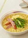 Mild Curry Ramen with Sausage