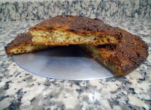 Una foto de Tarte au sucre o torta de azúcar