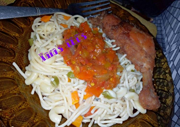 Recipe of Homemade Spagh macaroni With Tomato Sauce