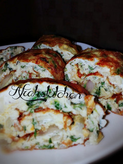 A picture of Spinach Fried Eggs.