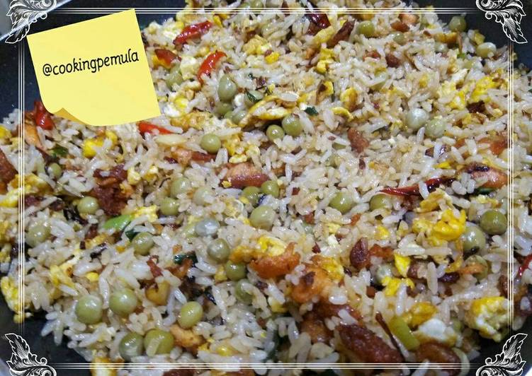 Resep Nasi goreng salmon Anti Gagal