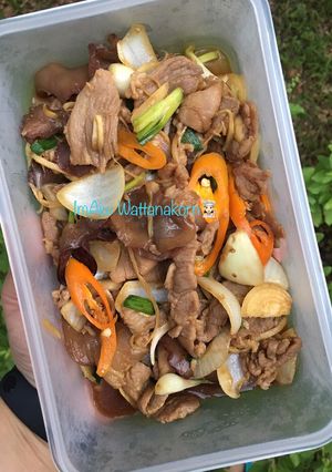 รูปของ “ผัดขิงหมูหมัก”