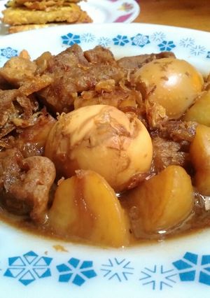 Foto resep Semur telur kentang tahu
