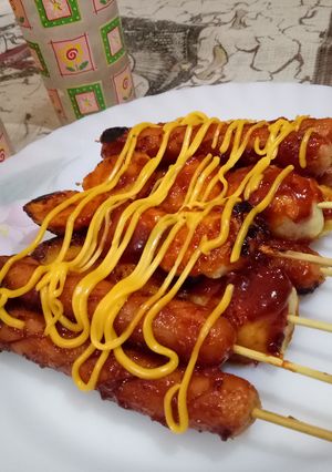 Foto resep Bakso ayam dan sosis bakar pedasssh