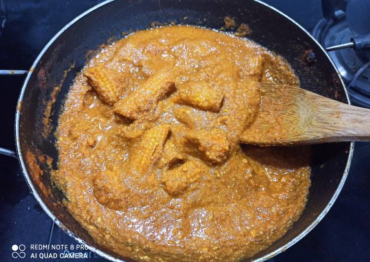 Simple Way to Prepare Ultimate Baby corn butter masala