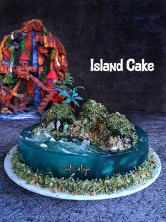 Foto resep Island Cake (Tanpa loyang bongkar pasang)