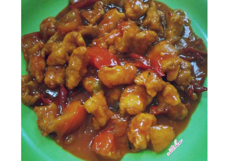 Ayam Krispi Saus Tomat