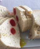 Budín de cerezas y limón