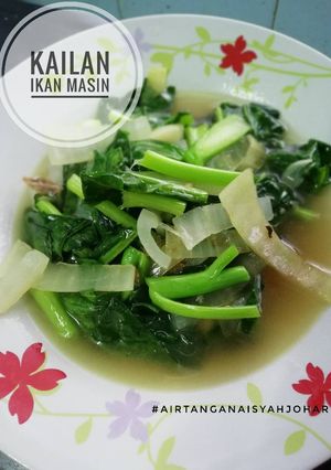 Foto resep Kailan Ikan Masin