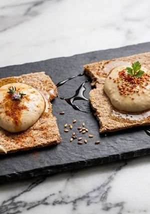 Una foto de Hummus de Copos de Avena y Tahini