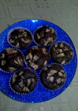 Csokis almás muffin recept fotója