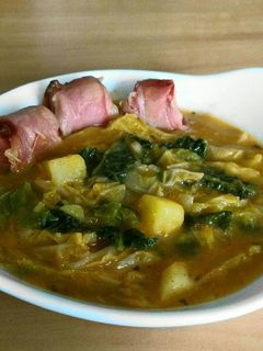 Kelkáposzta főzelék egészségesen recept fotója