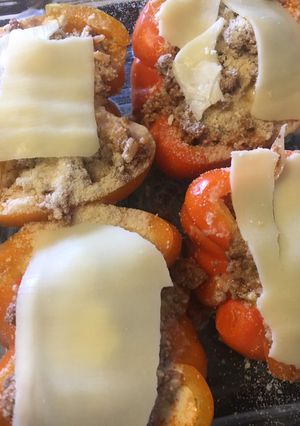Una foto de Ají relleno al horno