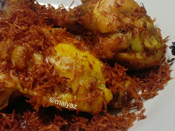 Cara Gampang Membuat Ayam Ungkep Serundeng, Sempurna