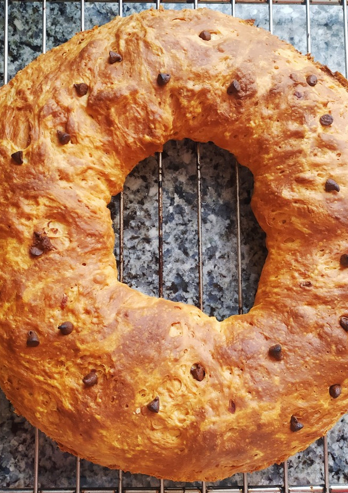 Una foto de Roscón de Reyes sin "poolish"