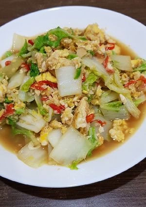 Foto resep Cah Sawi Putih dengan Telur