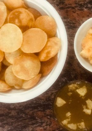 A picture of Whole wheat Pani Puri.