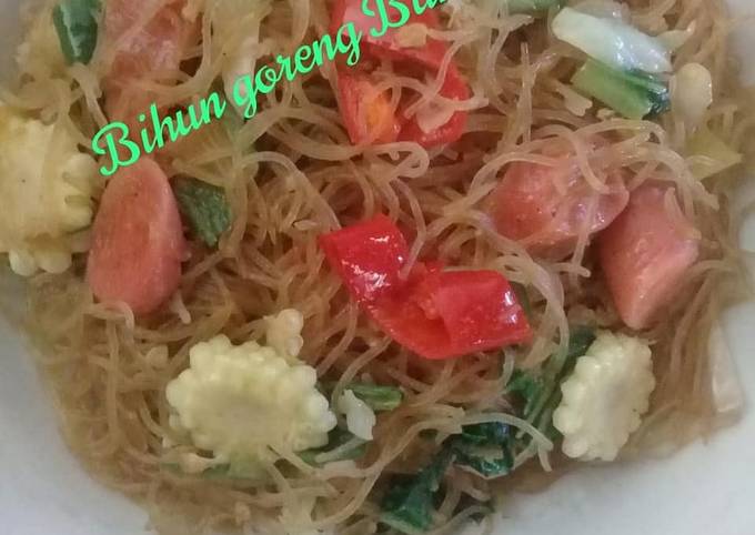 Resep Bihun goreng bumbu iris Anti Gagal