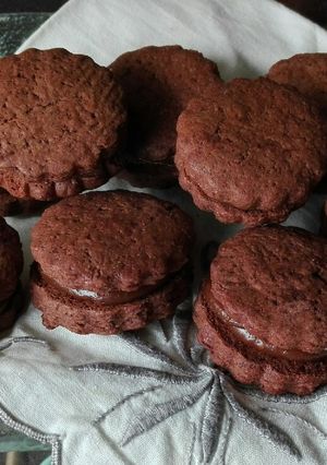 Una foto de Alfajores de chocolate