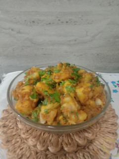 A picture of Alu ki sabji.