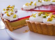 A picture of strawberries tart