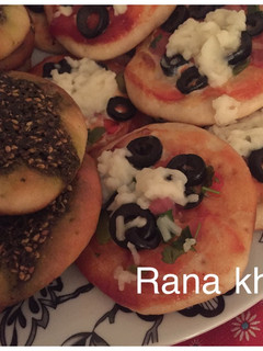 صورة لوصفة بيتزا وزعتر🍕🍕🥐🥐