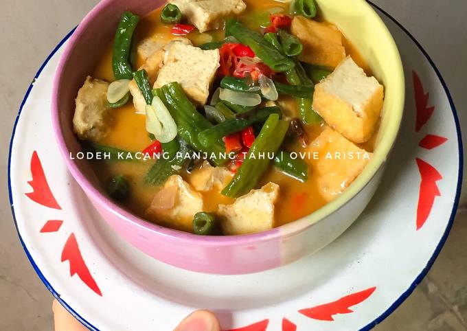 Resep Lodeh Kacang Panjang Tahu Oleh Ovie Arista Cookpad