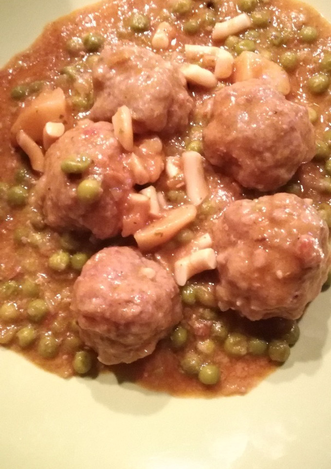 Una foto de Albóndigas con sepia