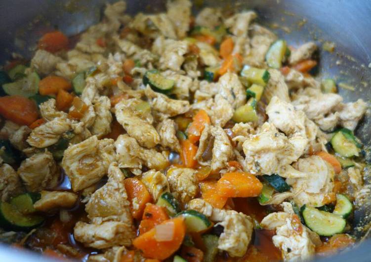 Vegetable chicken stew