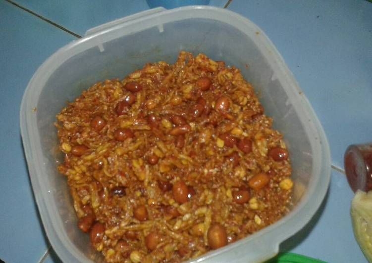 Resep: Makan di DimeTeri kacang tempe balado ala nenek