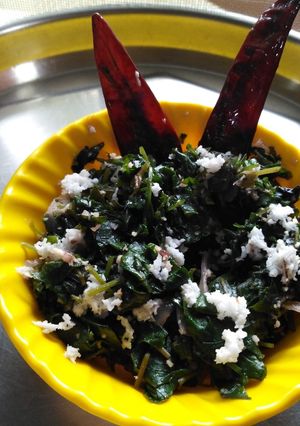 அரைக்கீரை தேங்காய் பொரியல் செய்முறை முக்கிய புகைப்படம்