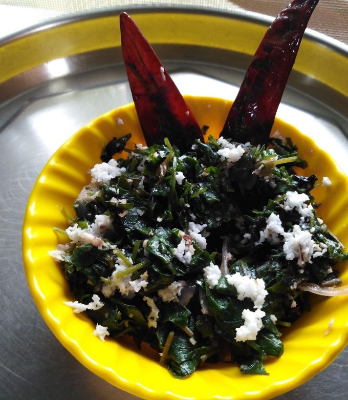 அரைக்கீரை தேங்காய் பொரியல் செய்முறை முக்கிய புகைப்படம்