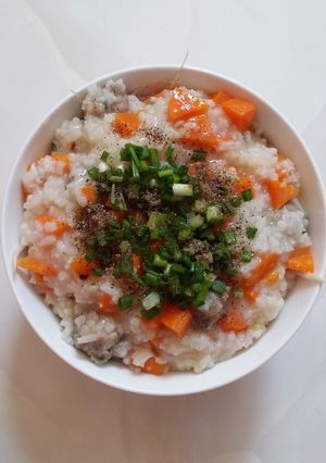Hình của món Cháo thịt bằm.