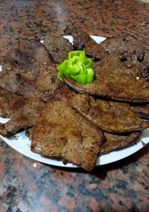 صورة لوصفة كبدة مشويه