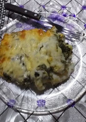 Una foto de Pastel de acelga con muzzarella