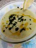 Crema de aguacate y pepinos fría