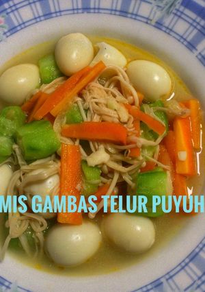 Foto resep Tumis Gambas Telur Puyuh