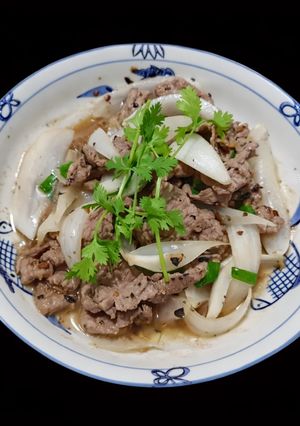 Hình của món SP.0689 - Bò Xào Tàu Xì Củ Hành.