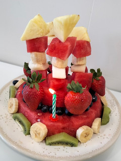 Una foto de Tarta de cumple saludable