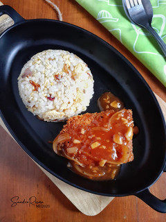 Foto resep Nasi Telur Bistik Tempe