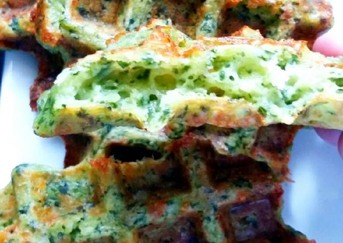 #пп сырные вафли со шпинатом