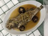 Ginger and soy sauce streamed grouper