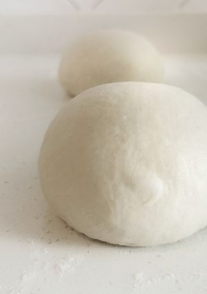 A picture of No knead Pizza Dough.