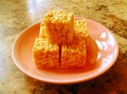 A picture of rice crispy treats