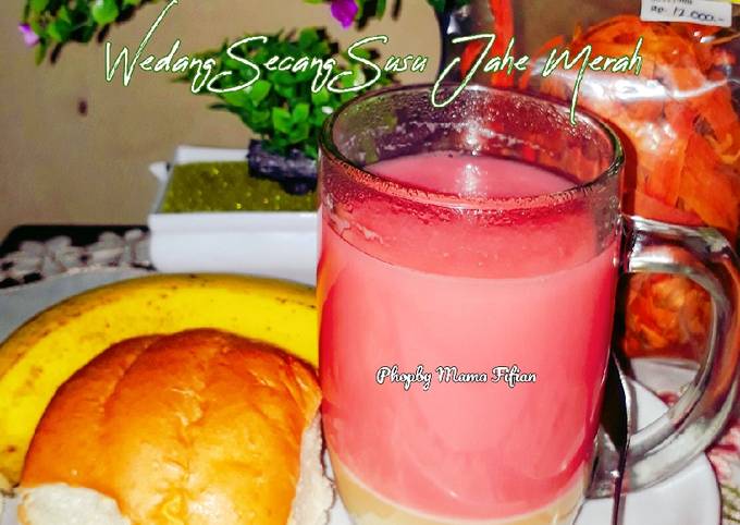 Resep Wedang Secang Susu Jahe Merah Oleh Lanjarsih Mama Fifian