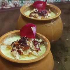 A picture of Thandai flavoured Matka Kulfi.